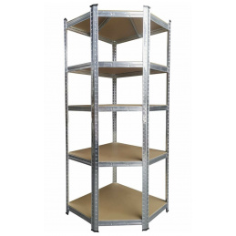Aga Narożny regał metalowy 180x70x40 cm 5 półek