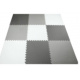 Puzzle piankowe mata 9el. szaro-kremowo-grafitowe 180cmx180cm