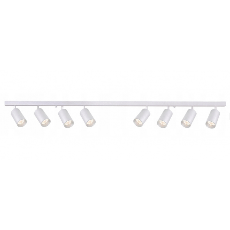 Lampa GU10 VIKI-L 8 spot listwa biała