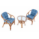 Aga Zestaw rattanowy SITA Honey Blue