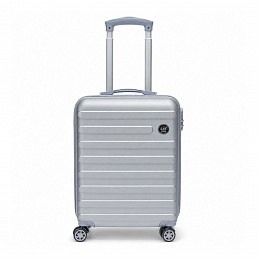 Linder Exclusiv Walizka podróżna kabinowa LEKKA 2,5 kg bagaż podręczny 40x20x55 cm Jasno Szary