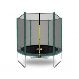 Aga SPORT TOP Trampolina 180 cm ciemnozielona + siatka ochronna