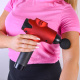 Aga Pistolet do masażu Masażer do ciała + Torba + Wymienne końcówki DS1601 Czerwony