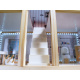 Domek dla lalek drewniany MDF + mebelki 78cm czarny LED