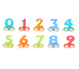 Small Foot Vláčkodráha vláček barevné číslice 1 ks číslice