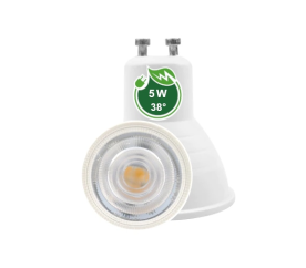 LED żarówka - GU10 - 5W - 38 stopni - ciepła biel