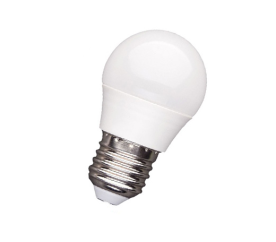 LED žárovka - G45 - E27 - 5W - 400Lm - koule - teplá bílá