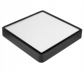 Panel LED kwadratowy natynkowy czarny 30x30x3,5cm - 24W - 1900Lm - neutralny biały