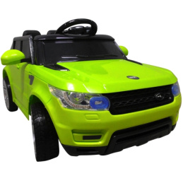 Cabrio F1 zielony autko na akumulator, miękkie koła Eva