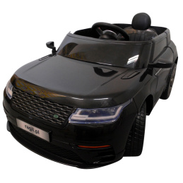 Cabrio F4 czarny, autko na akumulator, miękkie koła Eva
