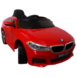 BMW 6GT czerwony Miękkie koła Eva, miękki fotelik Licencja