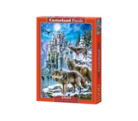 Puzzle 1500 el. Wolves and Castle uniwersalny