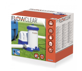 Filtrująca Pompa basenowa FlowClear BESTWAY 9463l/h + Wymienny filtr IV