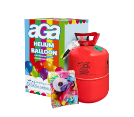 Aga4Kids Balon z helem PARTY 50 MIX Zielony/Niebieski/Różowy
