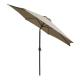 Linder Exclusiv Knick parasol 300 cm Taupe