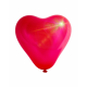Aga4Kids Balon lateksowy Serce z diodą LED czerwony 25 cm