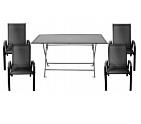 Aga Zestaw ogrodowy Relax Exclusive stół + 4 krzesła