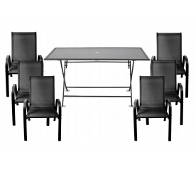 Aga Zestaw ogrodowy Relax Exclusive stół + 6 krzeseł