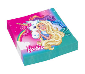 Barbie Serwetki papierowe Barbie 33x33cm 20 szt