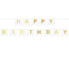 Aga4Kids Baner urodzinowy z napisem Happy Birthday