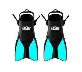 Płetwy dla dzieci do snurkowania snorkelingu pływania KIDS r. 32-37 czarne/turkusowe