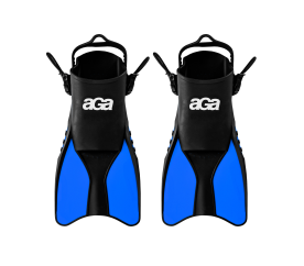 Płetwy dla dzieci do snurkowania snorkelingu pływania KIDS r. 32-37 czarne/niebieskie