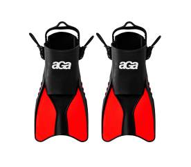 Płetwy dla dzieci do snurkowania snorkelingu pływania KIDS r. 32-37 czarne/czerwone