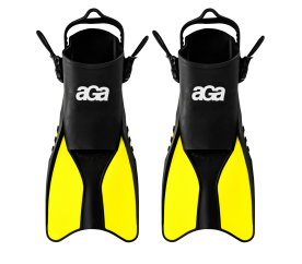 Płetwy do snurkowania snorkelingu pływania r. 42,5-47 czarne/żółte