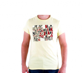 CALVIN KLEIN T-shirt cmp57p 265 Jaune Pale