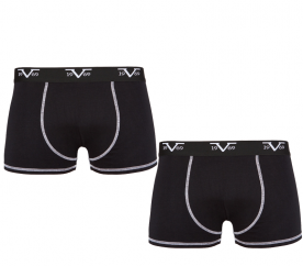 Versace Boys Boxer Briefs 2-Pack Black C12