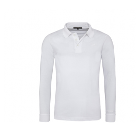 GF Ferre Koszulka polo z długim rękawem biała X871