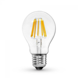 LED żarówka - E27 - 8W - 880Lm - filament - ciepła biel