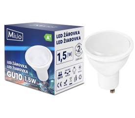 LED żarówka - GU10 - 1,5W - 125Lm - ciepła biel