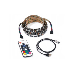 Taśma LED za TV - 5V - 5m - 60LED/m - 72W - IP20 - RGB - pilot