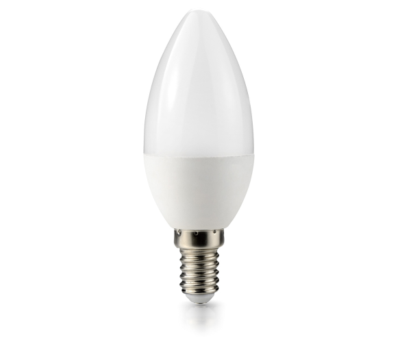 LED żarówka - E14 - 1W - 85Lm - świeczka - neutralna biel