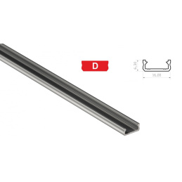Profil aluminiowy do taśm LED D mini powierzchnia 2m
