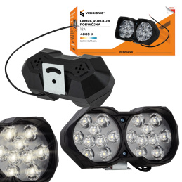 LED dvojitá pracovní lampa do auta 12W 12V