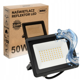 Naświetlacz LED 50W IP65 biały neutralny