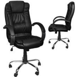 Kancelářská židle eko kůže černá Malatec 8983