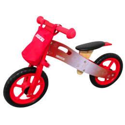 Rowerek biegowy R10 czerwony  drewniany R-Sport Koła EVA