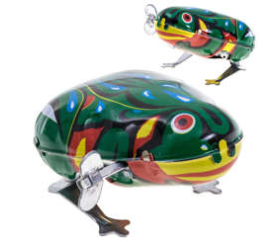 Metalowa ŻABA kultowa żabka PRL-u skacząca ZA2235 uniwersalny