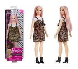 Barbie lalka Fashionistas sukienka panterka ZA3160 uniwersalny