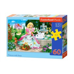 Puzzle 60 el. Princess with Swan uniwersalny