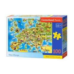 Puzzle 100 el. Map of Europe uniwersalny