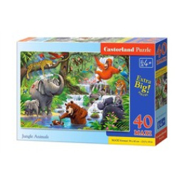 Puzzle 40 el. MAXI Jungle Animals uniwersalny