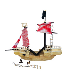 Zabawki drewniane Drewniany statek piracki