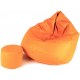 Aga Pokrowiec na sofę XXXL + podnóżek Jasny pomarańczowy