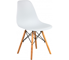 Aga Krzesło w stylu skandynawskim, nowoczesne białe