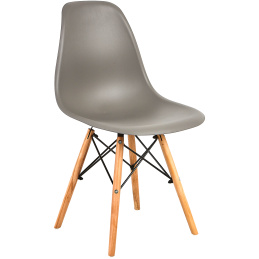 Aga Krzesło w stylu skandynawskim, nowoczesne szare