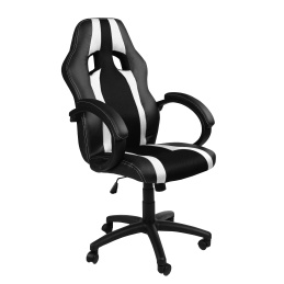 Fotel gamingowy Aga MR2060 czarno-białe